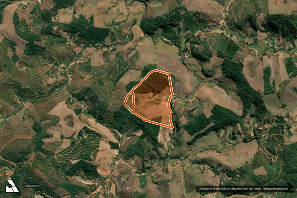 Imagem de satélite de FAZEND A QUARTEL em SANTA MARGARIDA - MG
