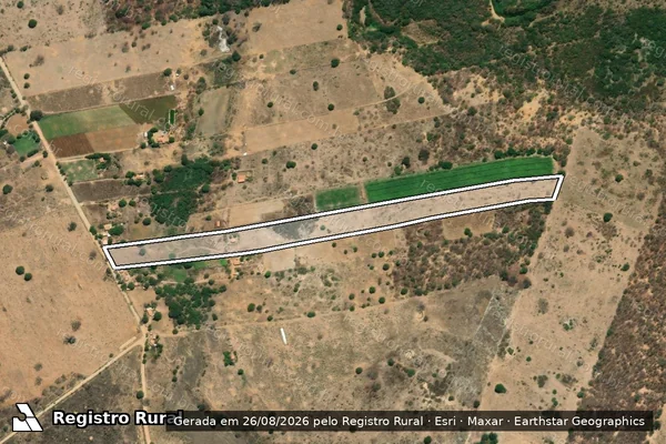 Imagem de satélite de FAZENDA VITORIA em VERDELÂNDIA - MG