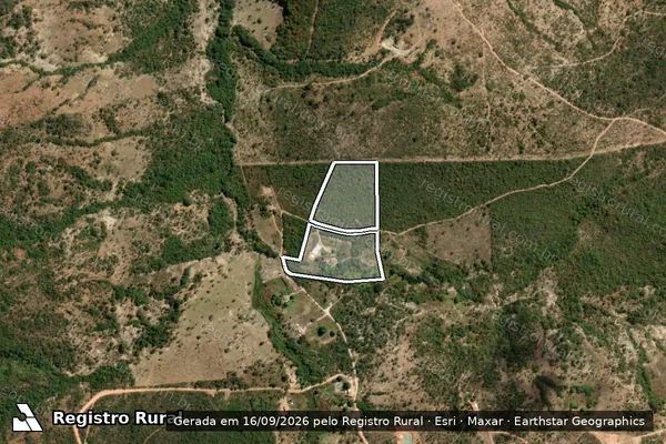 Imagem de satélite de FAZENDA PENEDO-ÁGUA ESPALHADA em RIACHO DOS MACHADOS - MG