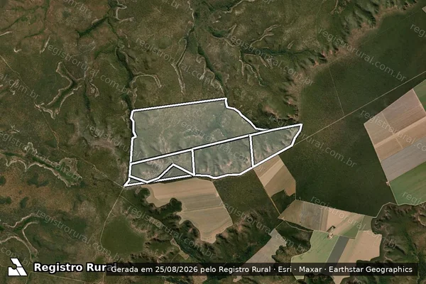 Imagem de satélite de FAZENDA MATO GRANDE - GLEBA 02 em FORMOSO - MG