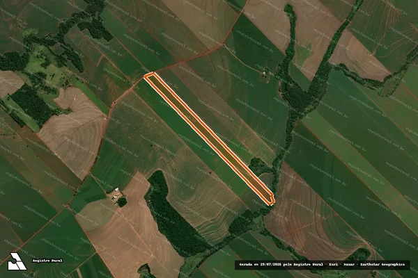 Imagem de satélite de Sitio Geraldo - Lote 238/B em FLORAÍ - PR