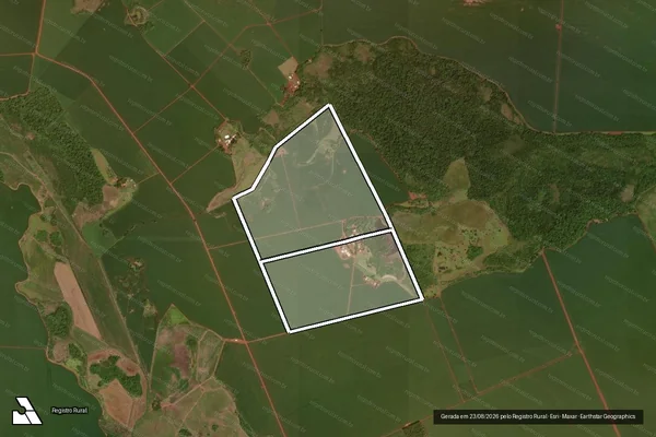 Imagem de satélite de FAZENDA SÃO MATEUS em MARACAJU - MS