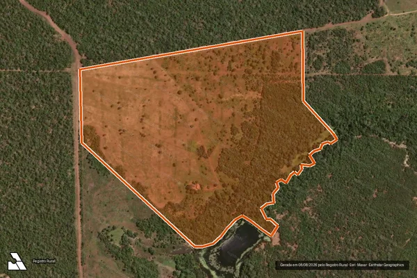 Imagem de satélite de FAZENDA SÃO JOÃO em ARAGUAÇU - TO