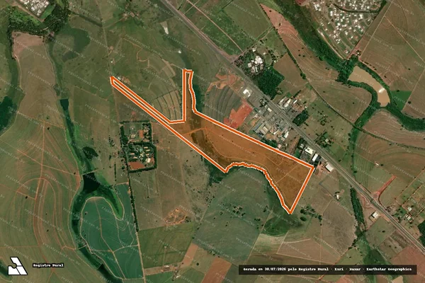 Imagem de satélite de Fazenda Barra do Traitu lote V P4 em ARAÇATUBA - SP