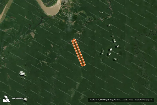 Imagem de satélite de FAZENDA SAO ROQUE em MANICORÉ - AM