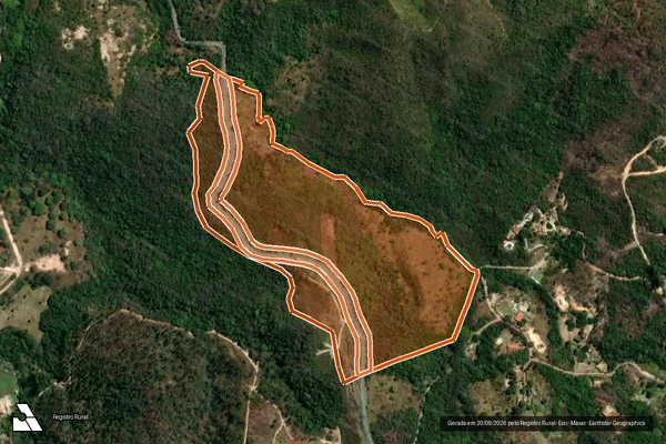 Imagem de satélite de Estancia do Açude em SANTA LUZIA - MG