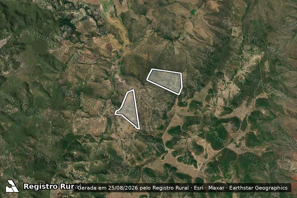 Imagem de satélite de FAZENDA BOA VISTA/PITEIRAS em JOAÍMA - MG
