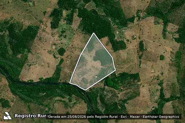 Imagem de satélite de CHACARA CRISTALINA em XAMBIOÁ - TO