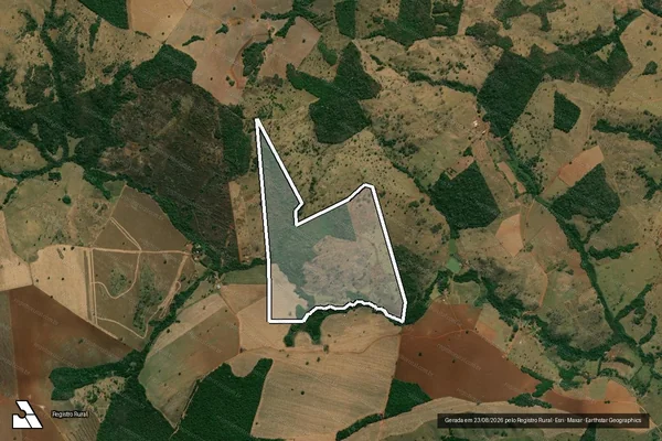 Imagem de satélite de FAZENDA SETE PEDREIRAS em SANTA CRUZ DE GOIÁS - GO