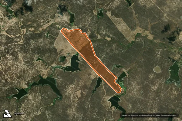 Imagem de satélite de SITIO PAPAGAIO em JAGUARETAMA - CE