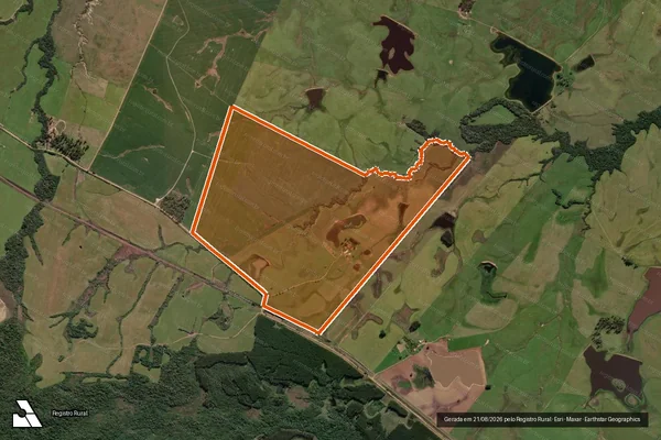 Imagem de satélite de FAZENDA LOMBA ALTA em VALE VERDE - RS