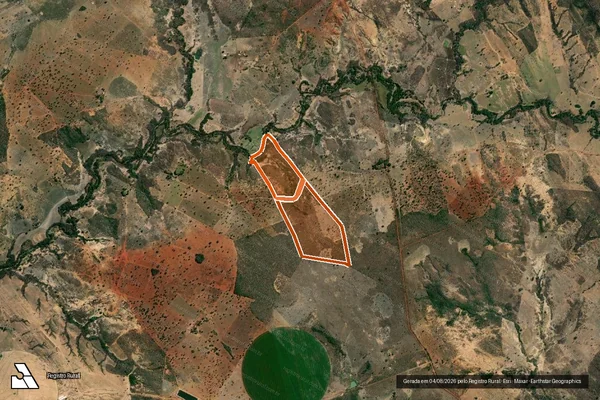 Imagem de satélite de PARTE PARC. 190 - GLEBA GADO BRAVO em DOM BOSCO - MG