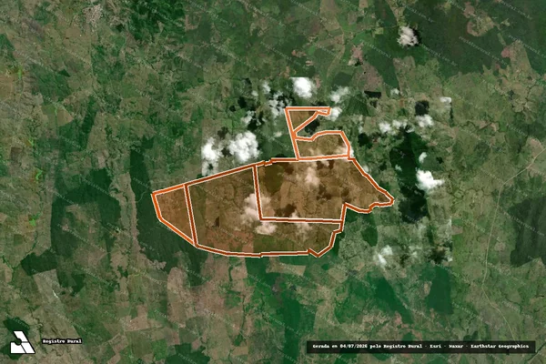 Imagem de satélite de FAZENDA JUNCO GLEBA A em ITAJU DO COLÔNIA - BA