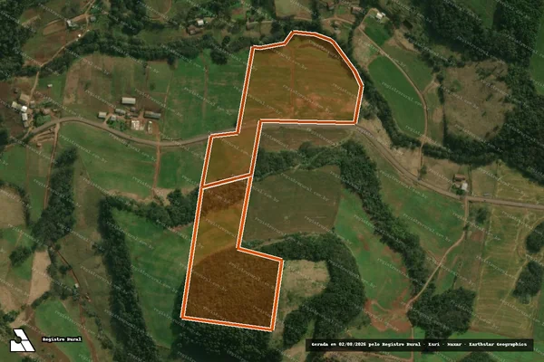 Imagem de satélite de PARTE LOTES RURAIS 61,62 em SÃO JOSÉ DO CEDRO - SC