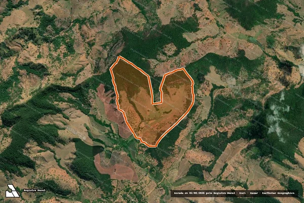 Imagem de satélite de CORREGO BRACO DIREITO em AÇUCENA - MG