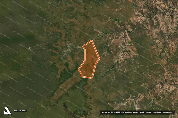 Imagem de satélite de FAZENDA SOL NASCENTE em MIRAVÂNIA - MG