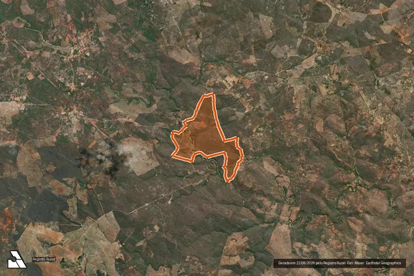 Imagem de satélite de Fazenda Janaina em ARACATU - BA