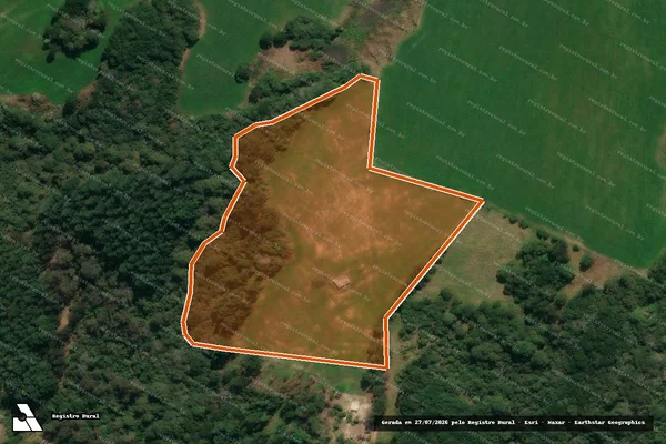 Imagem de satélite de SITIO SAO CARLOS em TIBAGI - PR