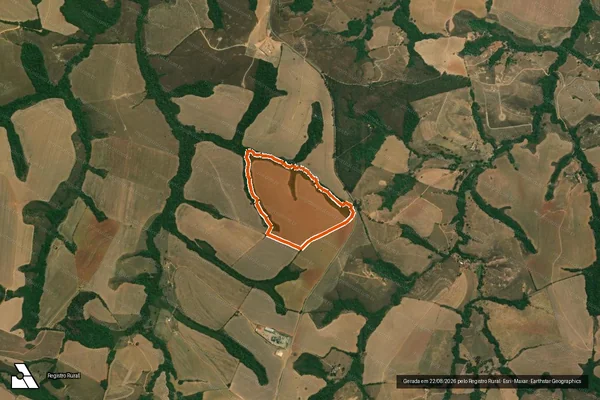 Imagem de satélite de FAZENDA 3W IV em ITUTINGA - MG