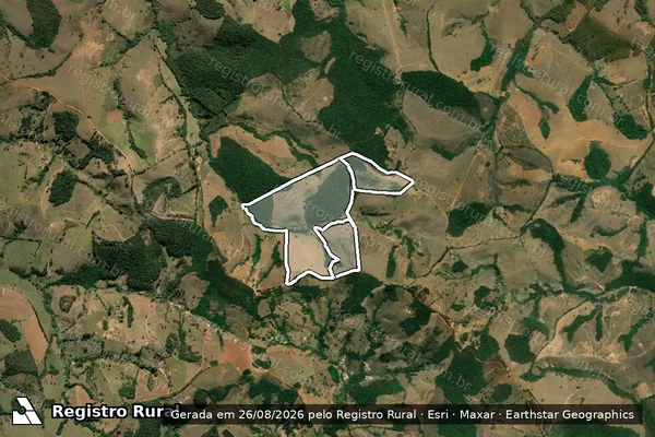 Imagem de satélite de Rancho das Aguas III em CRUZÍLIA - MG