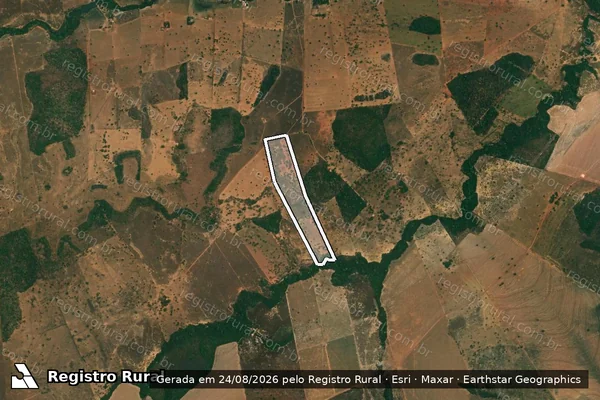 Imagem de satélite de FAZENDA CABACA em CAMPINÁPOLIS - MT