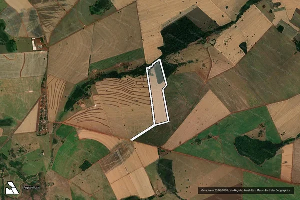 Imagem de satélite de FAZENDA SETE LAGOAS em QUIRINÓPOLIS - GO
