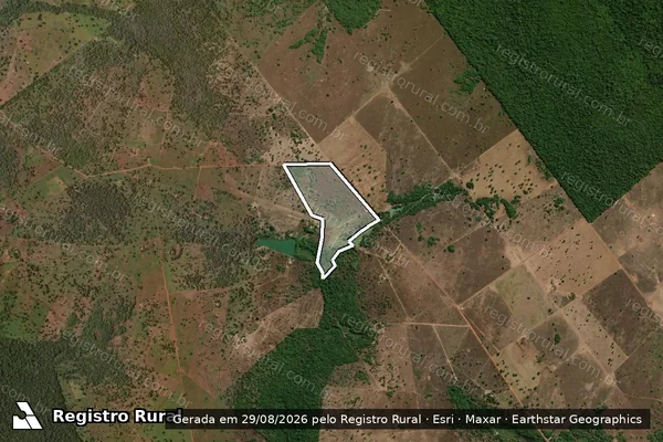 Imagem de satélite de SITIO LNA-X em SÃO MIGUEL DO ARAGUAIA - GO