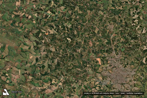 Imagem de satélite de Sitio Santa Ines em Franca - SP