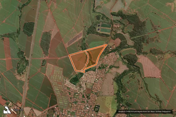 Imagem de satélite de ESTANCIA DONA OTAVIA em ITUVERAVA - SP