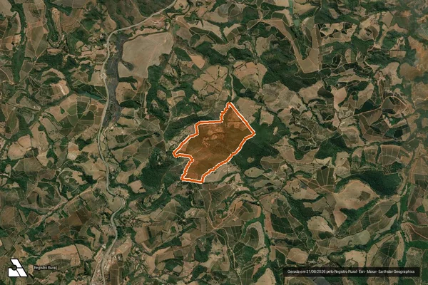 Imagem de satélite de FAZENDA MORADA DO MORRO GRANDE em CARMO DA CACHOEIRA - MG