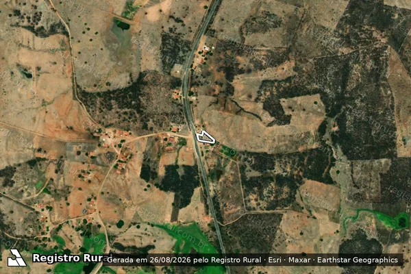 Imagem de satélite de SITIO FECHADO em JAGUARIBE - CE