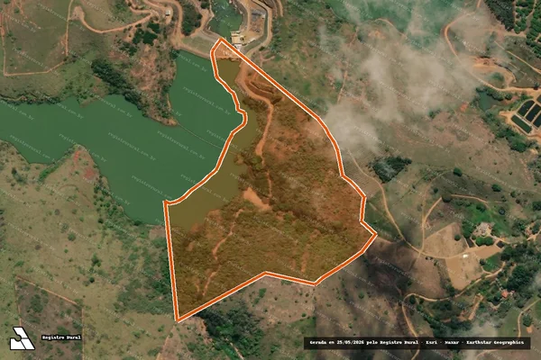 Imagem de satélite de PCH ZE TUNIN (ZTU MD-01 e 02) em GUARANI - MG