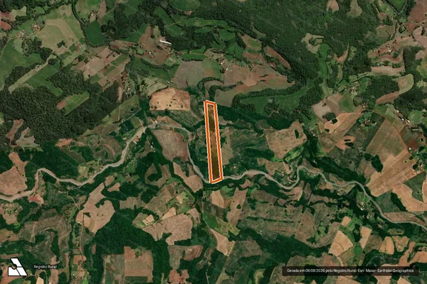 Imagem de satélite de LOTE RURAL No.177 DA 7a. SEC.BURIC em CRISSIUMAL - RS