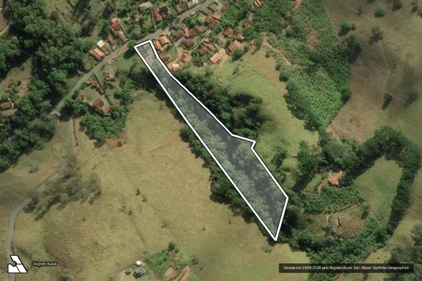 Imagem de satélite de Sítio Acampamento Paiol Grande em SÃO BENTO DO SAPUCAÍ - SP