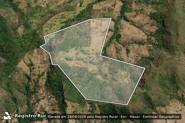 Imagem de satélite de FAZENDA SERRA DA BANDEIRINHA em ITAPORÃ DO TOCANTINS - TO