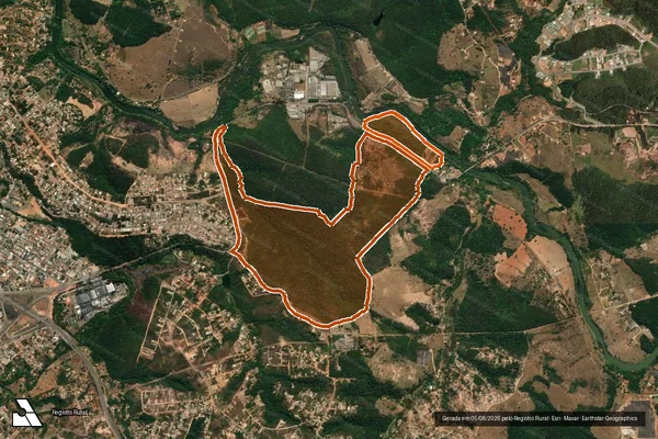 Imagem de satélite de FAZENDA PONTE NOVA em JUATUBA - MG