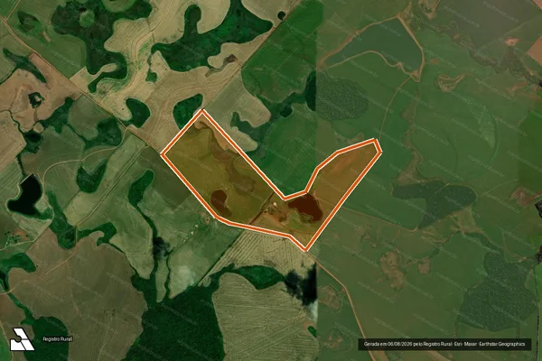 Imagem de satélite de Fazenda do Posto - Matr. 28.696 em CRUZ ALTA - RS