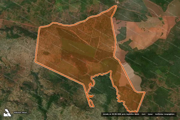 Imagem de satélite de FAZENDA MINERPHOS I em DARCINÓPOLIS - TO