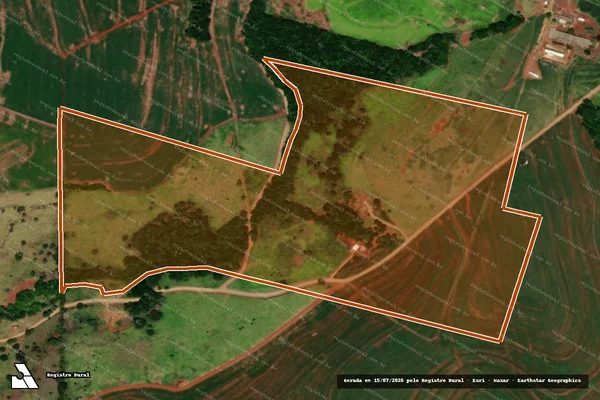 Imagem de satélite de LT 11-T-1 GL 4 COLONIA ADELAIDE em Três Barras do Paraná - PR