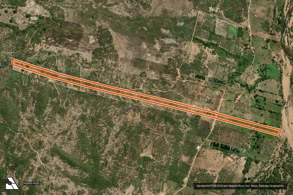 Imagem de satélite de SITIO TAMANDUA em JAGUARIBE - CE