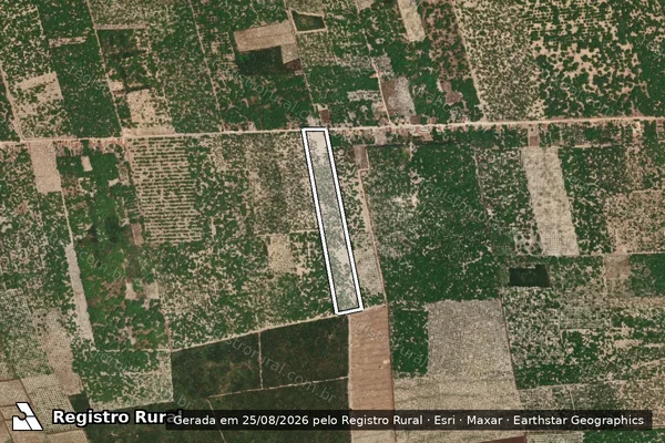 Imagem de satélite de FAZENDA SOLIDÃO - PARTE 15 em BELA CRUZ - CE