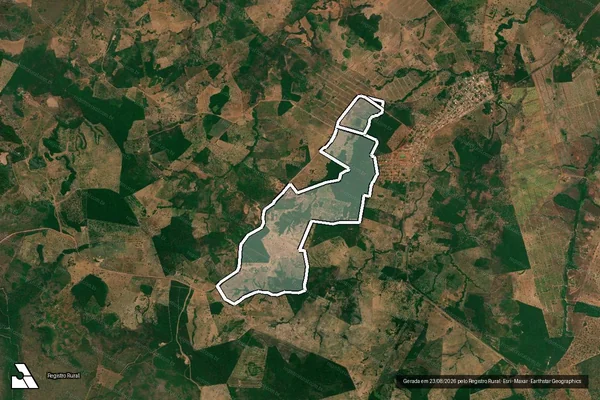 Imagem de satélite de FAZ. SANTA RITA / CAMPO ALEGRE em SÃO BENTO DO TOCANTINS - TO