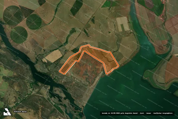 Imagem de satélite de FAZENDA NOSSA SENHORA APARECIDA em ITURAMA - MG