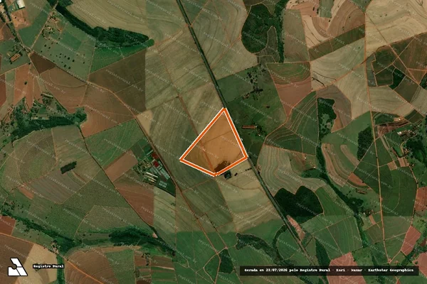 Imagem de satélite de FAZENDA AGUA BRANCA em ITAJU - SP