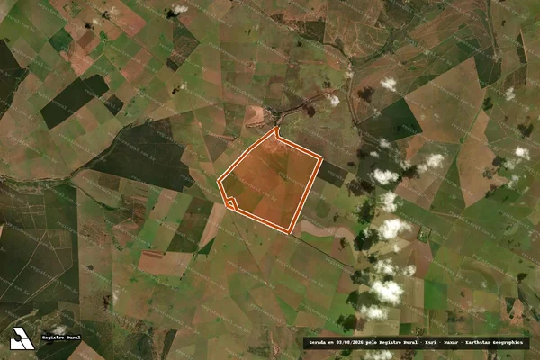 Imagem de satélite de FAZ SANTA MARIA II - PARC. 4 e 5 em RIBAS DO RIO PARDO - MS