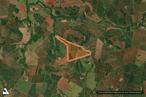 Imagem de satélite de PAU D DALHO OU SAO JOSE em SÃO SEBASTIÃO DO PARAÍSO - MG