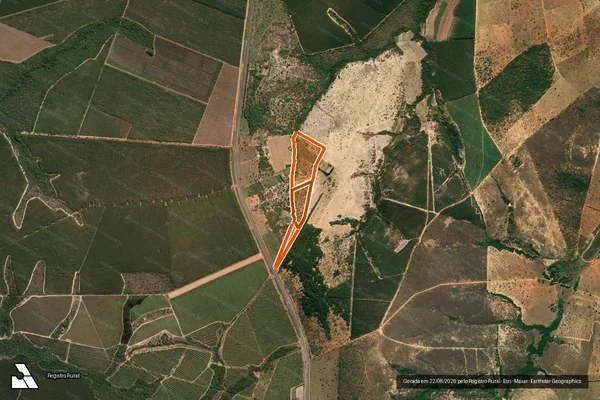 Imagem de satélite de FAZENDA BARREIRO - GLEBA 3 E 4 em CURVELO - MG