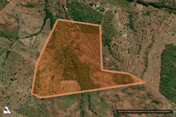 Imagem de satélite de FAZENDA OLHO D'ÁGUA em FORMOSA DA SERRA NEGRA - MA