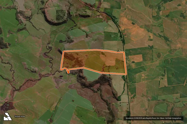 Imagem de satélite de ESTANCIA VELHA em ITAQUI - RS