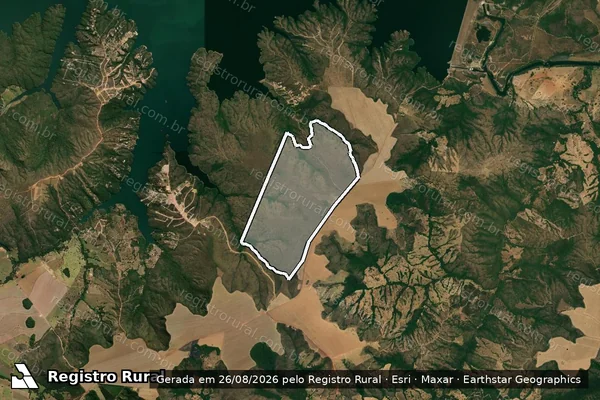 Imagem de satélite de FAZENDA LEGUA CORUMBA E CABOCLO em LUZIÂNIA - GO
